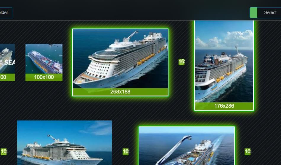 Выбор изображений в ImageAssistant