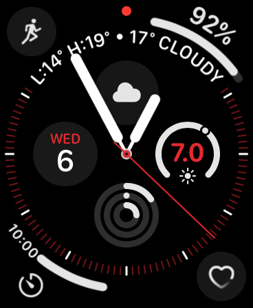 Dark Face on Apple Watch
