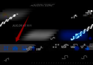 Кнопка камеры в Messenger