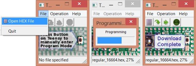 Программирование Teensy через приложение teensy.exe