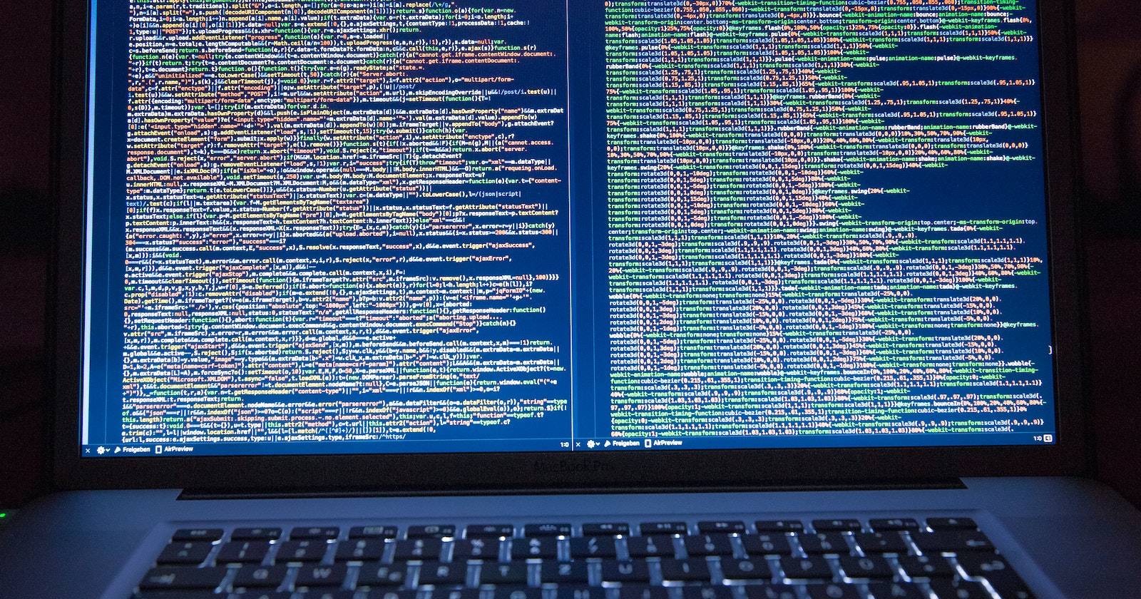 Черный ноутбук с кодом Python на экране