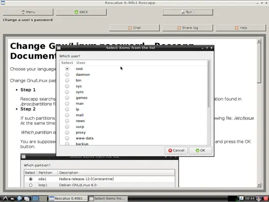 Установка нового пароля пользователя Linux