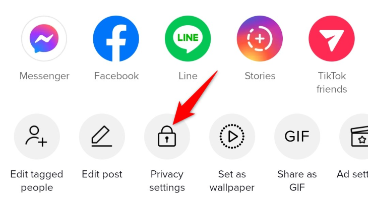 Выберите «Настройки конфиденциальности» в меню.