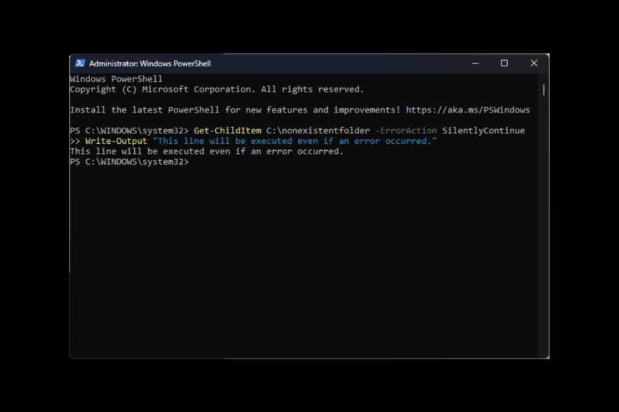 PowerShell ErrorAction — руководство