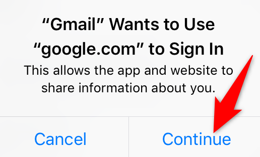 Нажмите «Continue».
