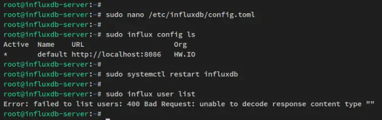 Ошибка при включённом TLS