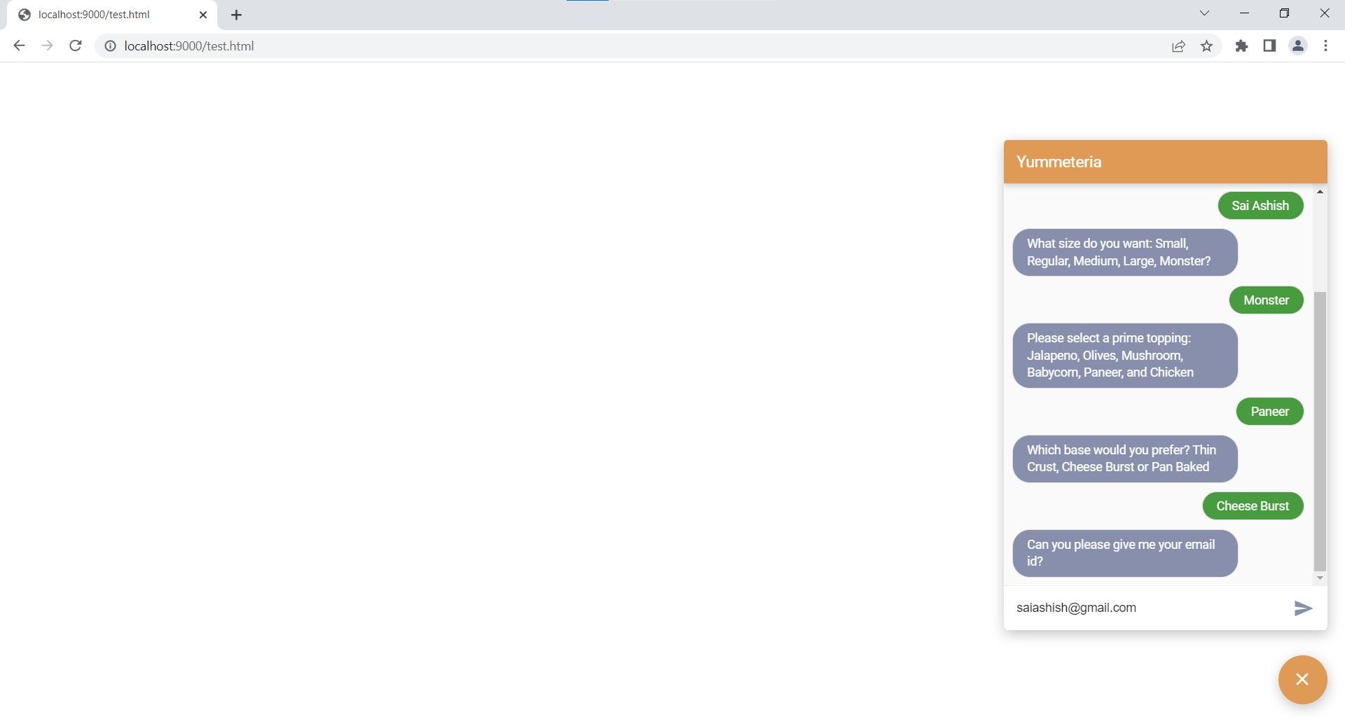 Customised Website Chatbot Integration