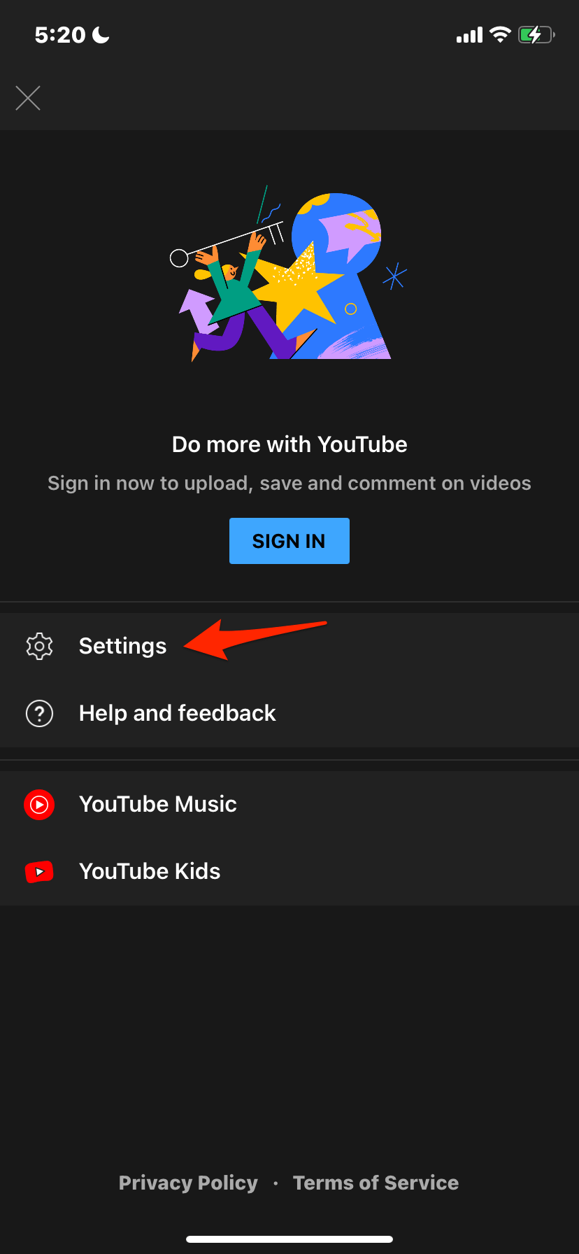 Экран дополнительных настроек YouTube в uYouPlus