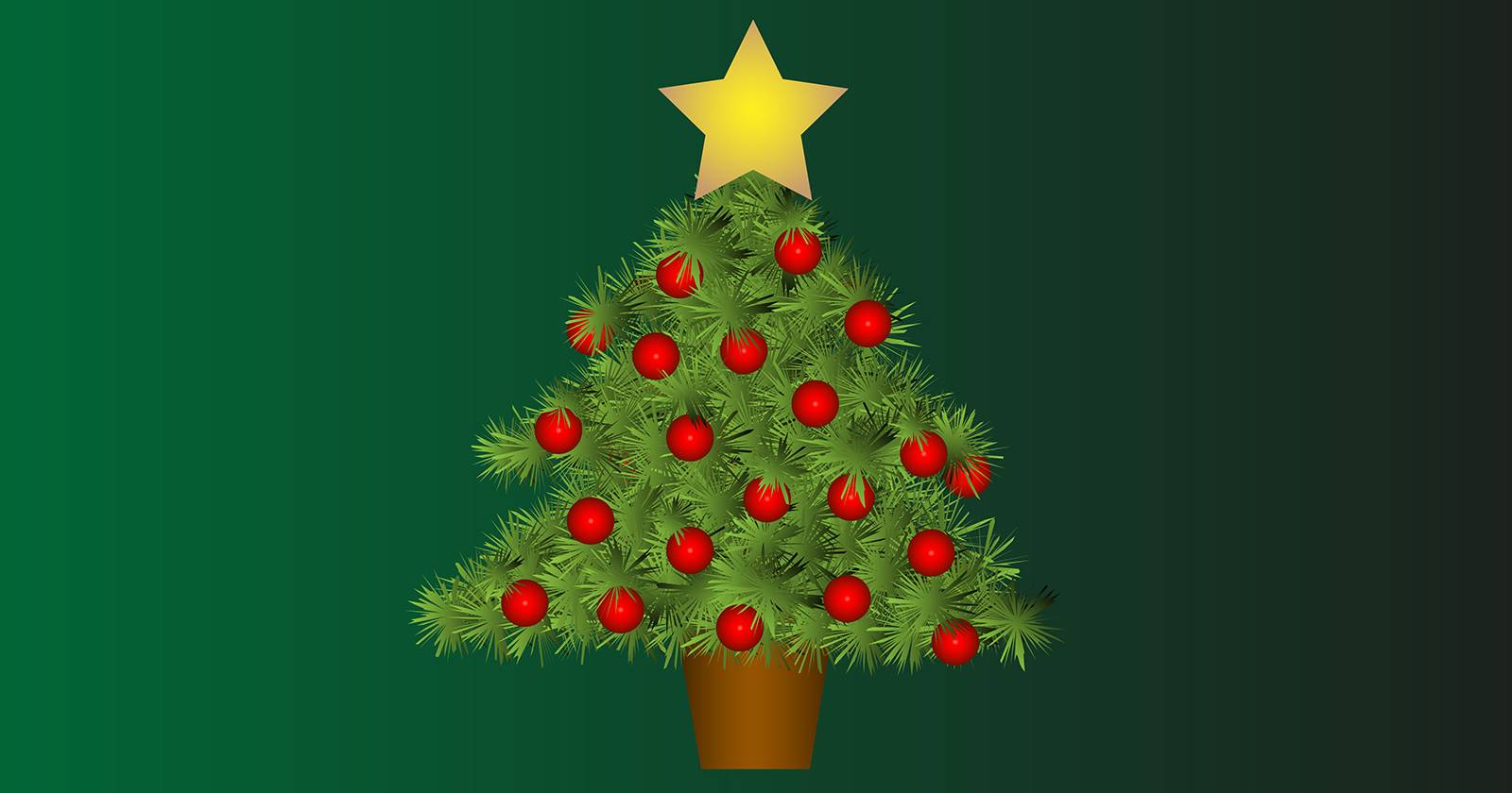 Реалистичная рождественская ёлка в Adobe Illustrator