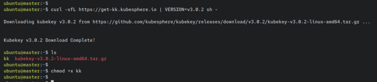 Загрузка KubeKey