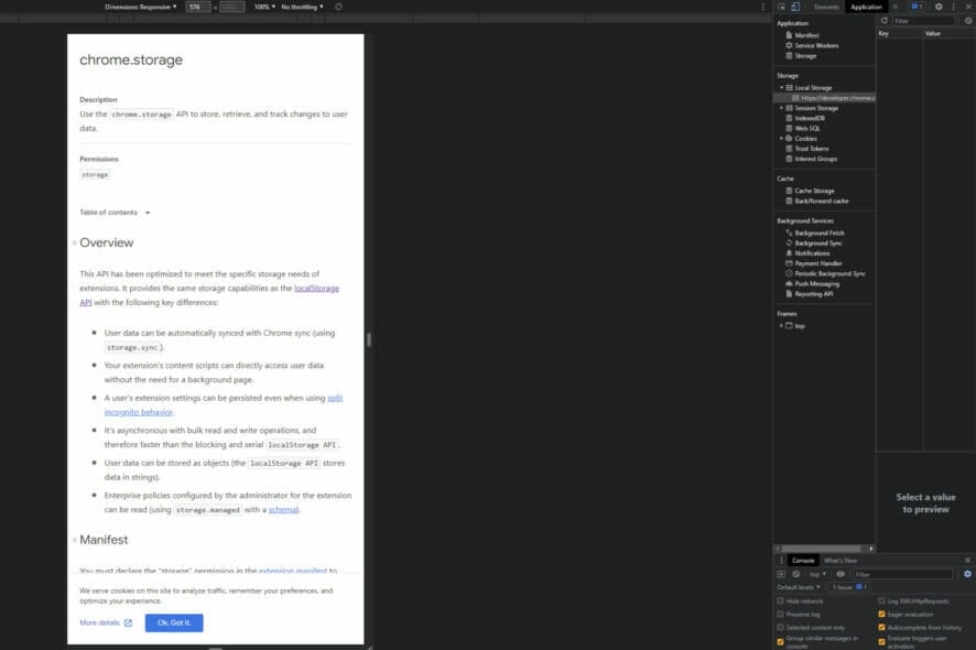 Chrome Storage Sync 올바르게 설정하는 방법