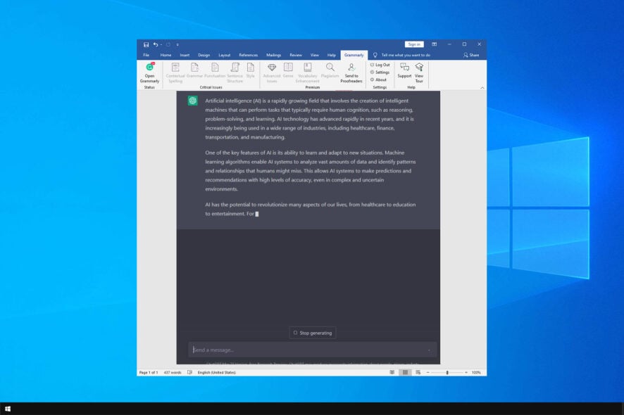 Как использовать ChatGPT в Microsoft Word