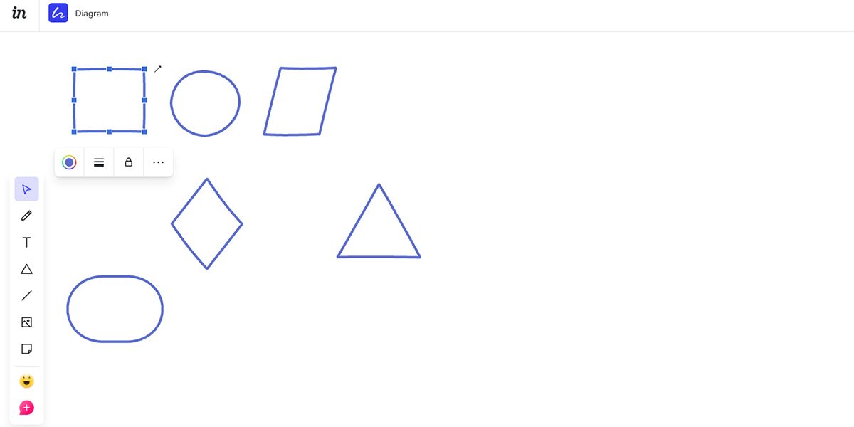 Набор фигур для блок-схем в Freehand