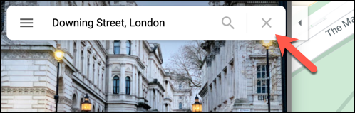 Удаление метки: нажмите крестик в строке поиска или кликните в другом месте на карте.