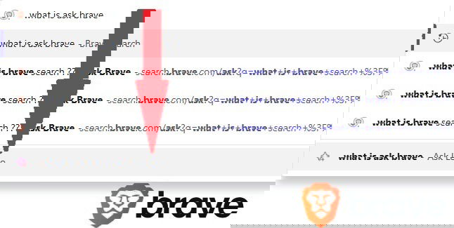 Utilisation d'Ask Leo dans Brave.