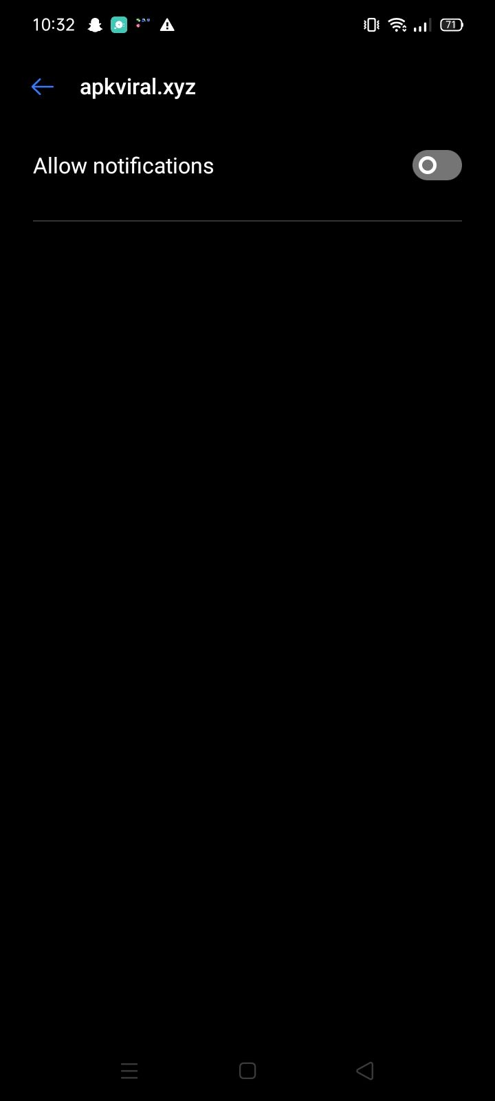 Отключить уведомления от APKViral