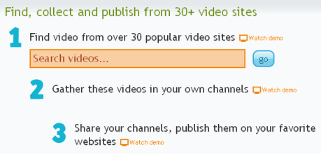 Yubby: criar canal com vídeos de 30 sites