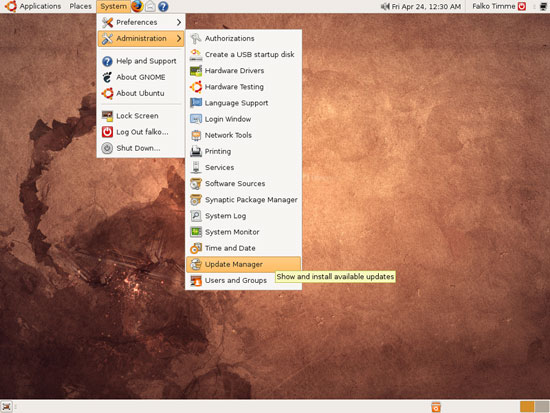 Обновление Ubuntu 8.10 до 9.04