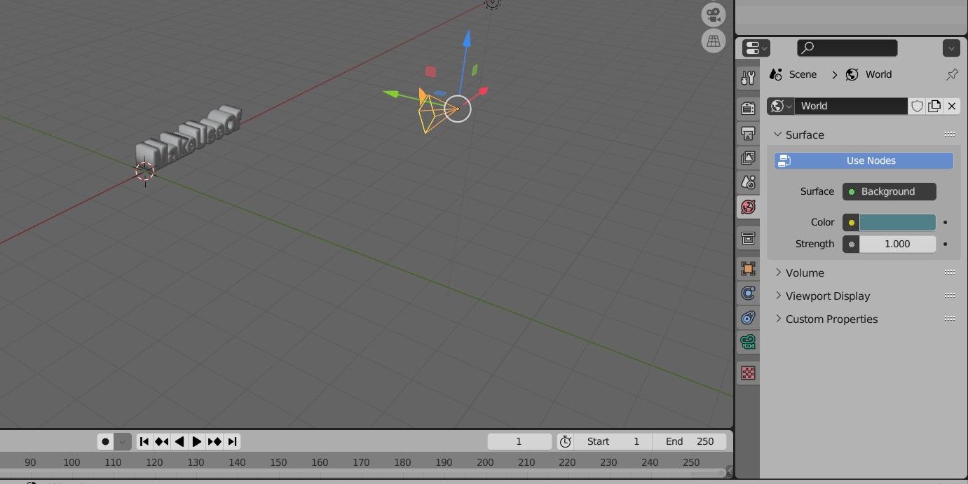 Настройки World в Blender.