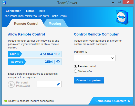 TeamViewer Sync Files