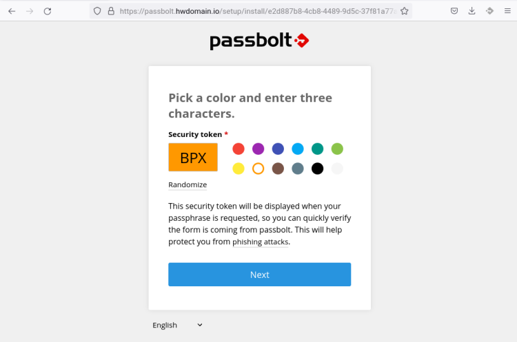 Выбор security token