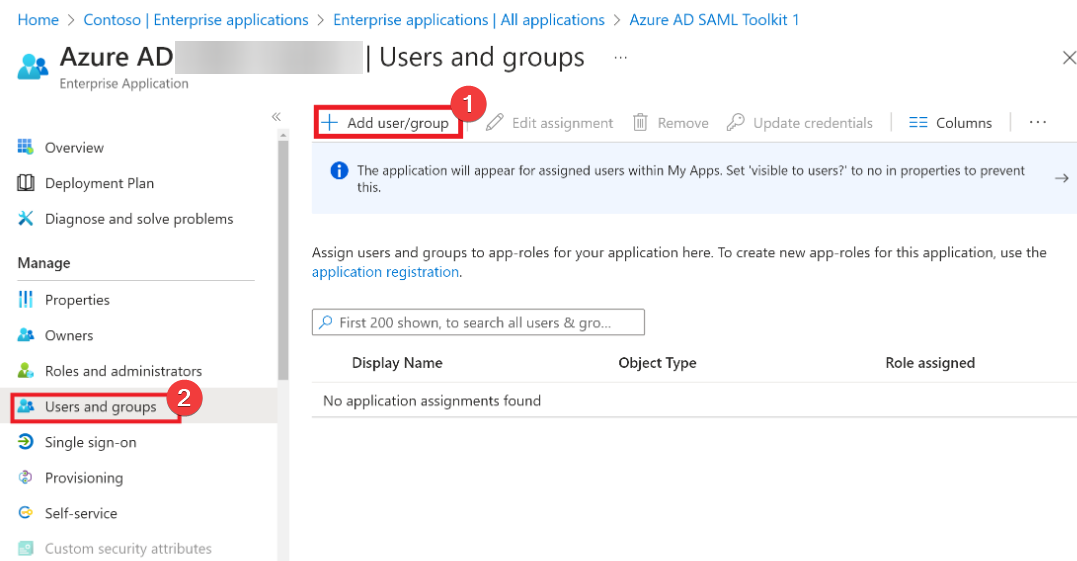 Параметры Users and groups в Azure Conditional Access