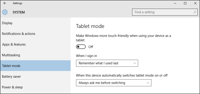 Режим планшета Windows 10: включение и настройка