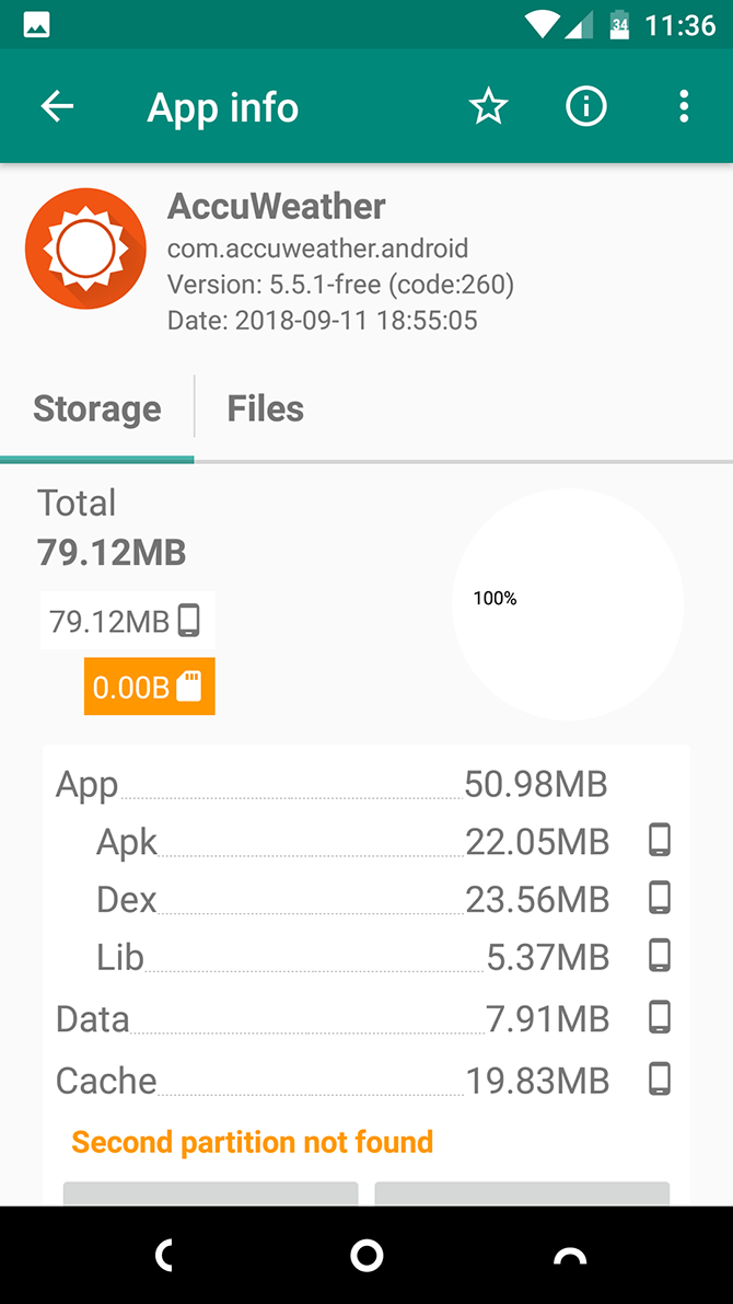 детали приложения Link2SD
