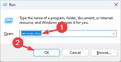 Окно служб Windows для проверки статуса SQL Server Integration Services