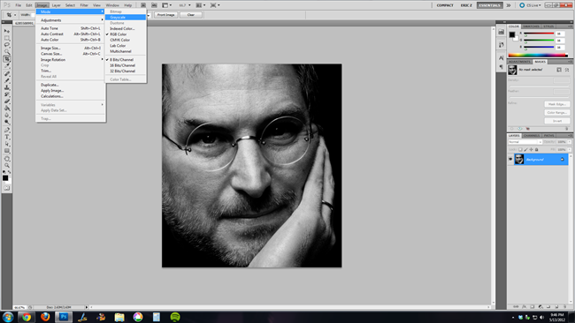 Исходная фотография и результат в технике линий