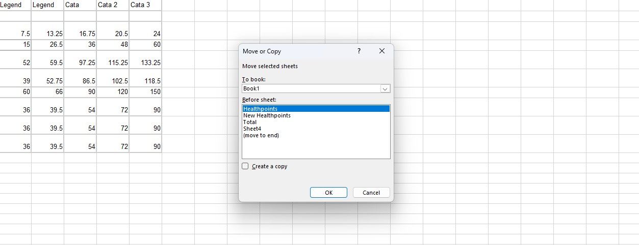 Использование команды Переместить или копировать в Excel