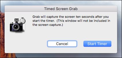 Отсроченный снимок с таймером