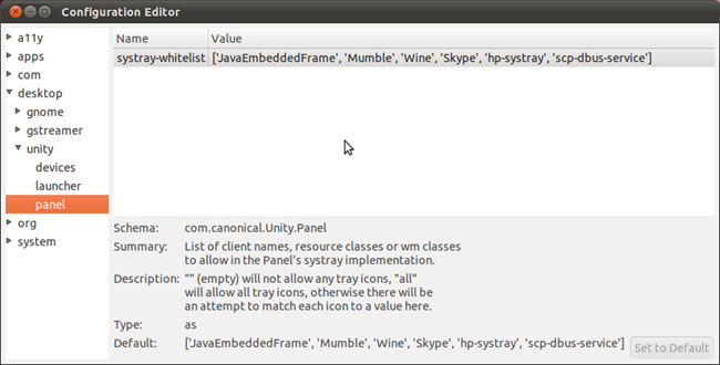 config location