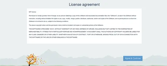 Принять лицензию OctoberCMS