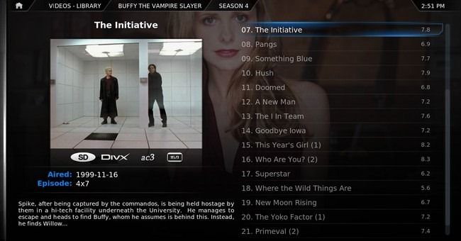 Отображение сезонов сериала в виде Poster Wrap в XBMC