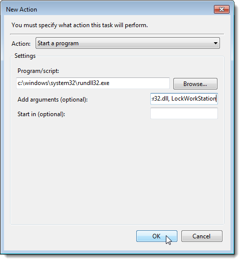 Диалог с созданными действиями