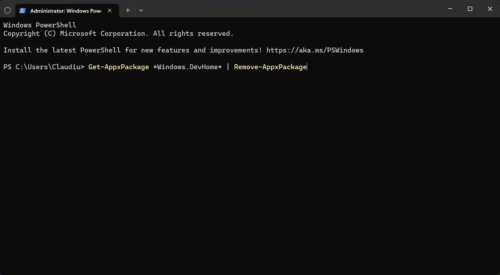Dev Home зависает на 90% — исправление
