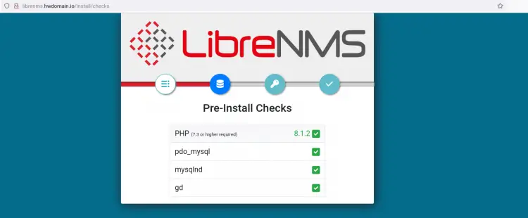 предварительные проверки LibreNMS