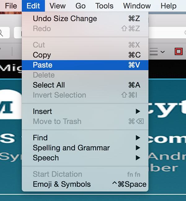 Вставка первого изображения и размещение в левой части полотна