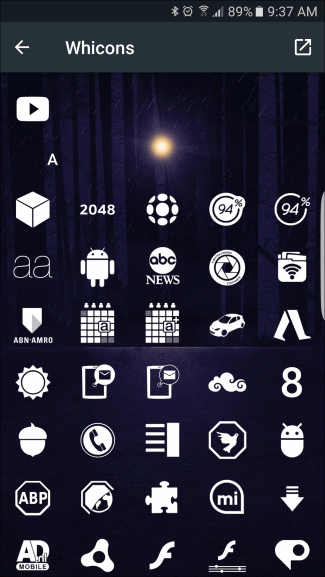 Предложенная иконка из пакета Whicons