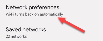 Выберите Network Preferences.