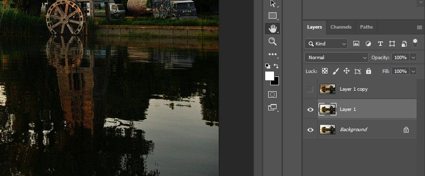 Шаг 6 Select Layer 1