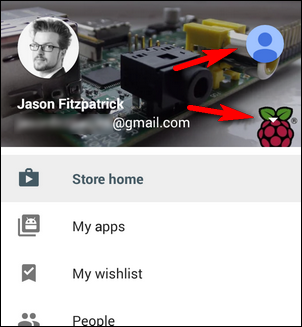 Меню Google Play: доступ к настройкам и выбору аккаунта