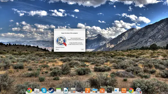 Boot Repair: выбор между стандартным восстановлением и созданием отчёта