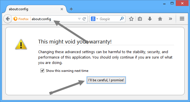 Отключить отправку данных о загрузках в Firefox