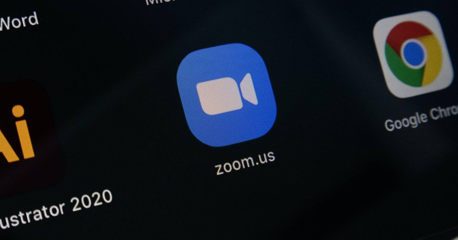 значок Zoom на компьютере