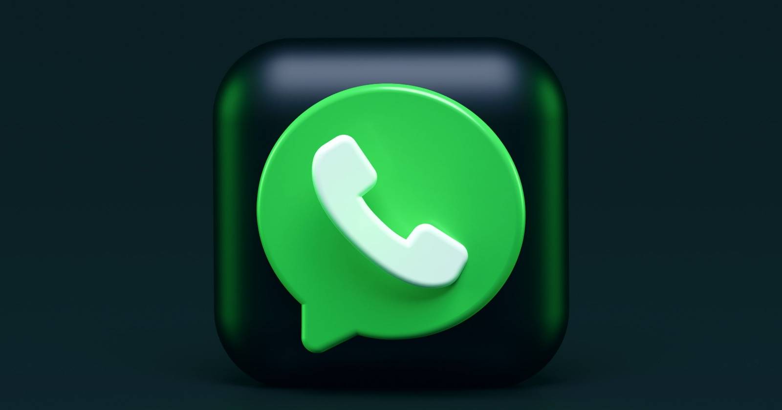 Логотип WhatsApp в 3D