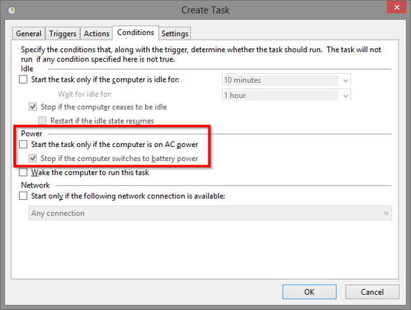 Условия выполнения задачи