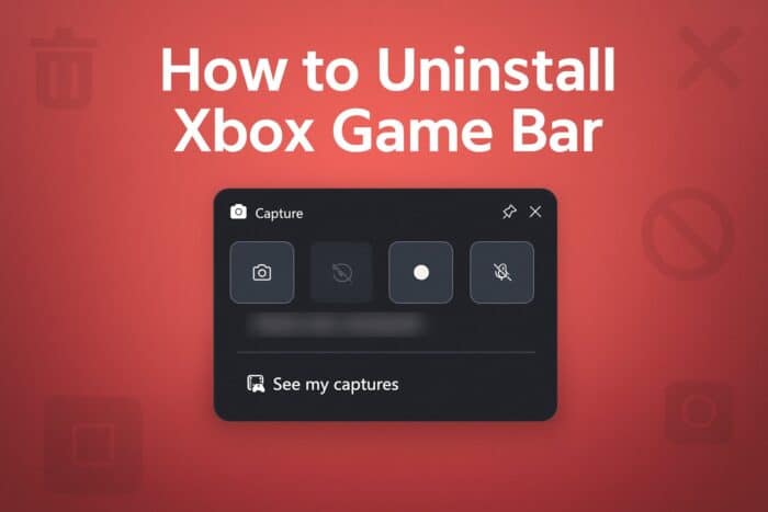 Удаление Xbox Game Bar в Windows 11