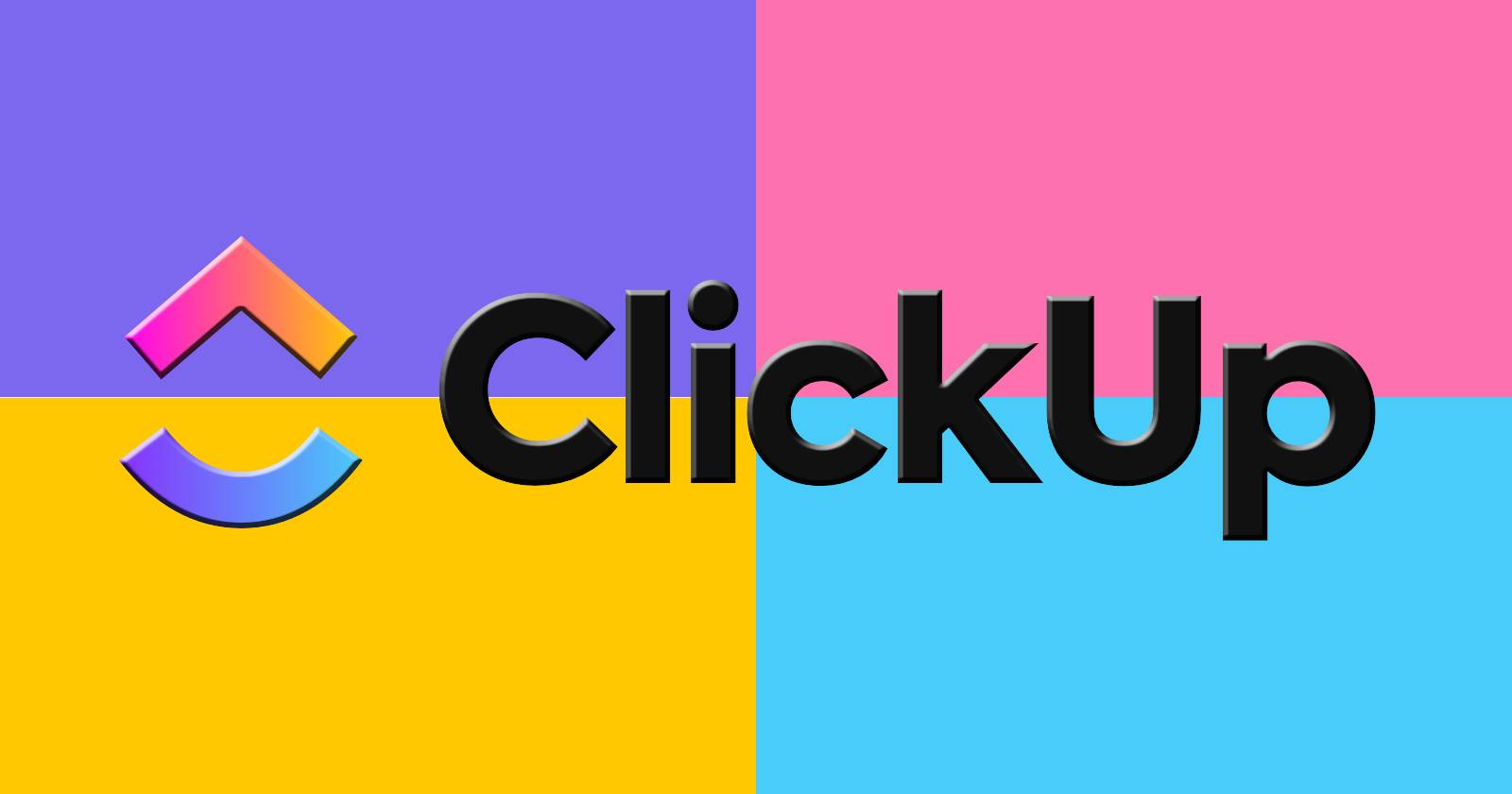 Colorful Illustration of ClickUp Logo